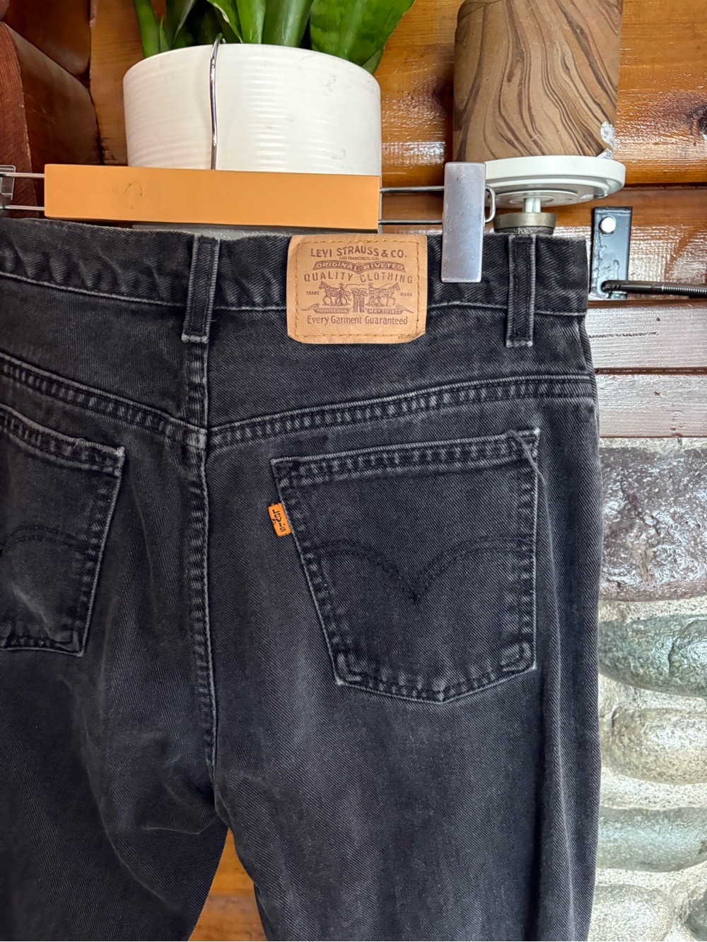 Leviβs Orange Tab Womenβs Black Jeans W30 L32 Made in Canada 100% Cotton